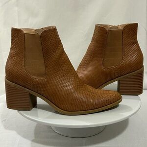 The Limited - Tan Textured Ankle Booties